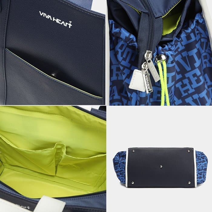 新品 VIVA HEART ビバハート ゴルフ ボストンバッグ WH