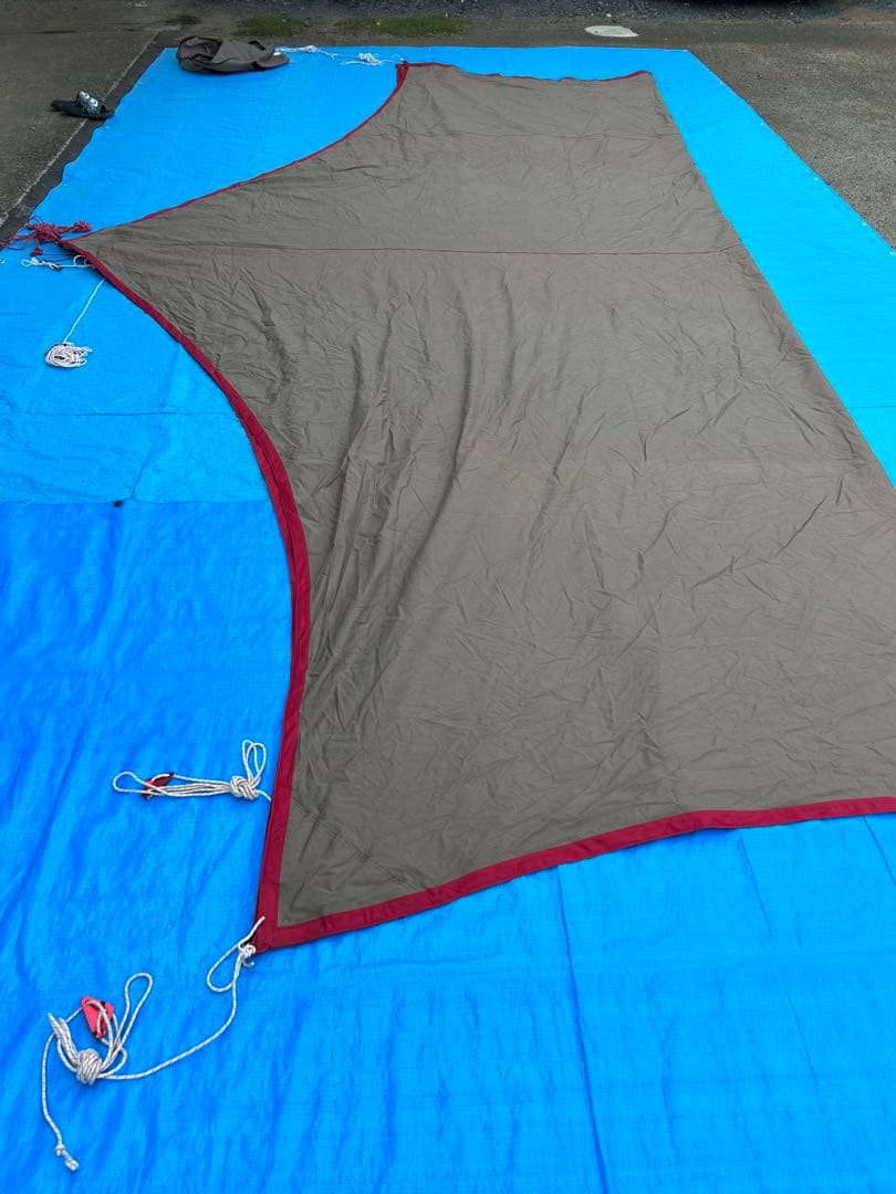 【美品】テンマクデザイン 焚き火タープコットンヘキサL