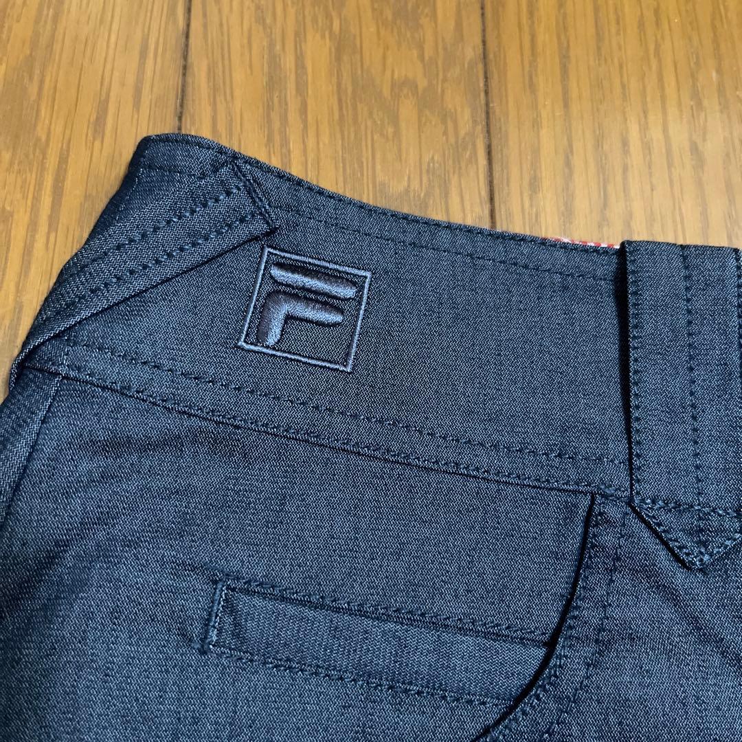 未使用★FILA ゴルフスカート　Ｌサイズ デニム　ストレッチ　プリーツ