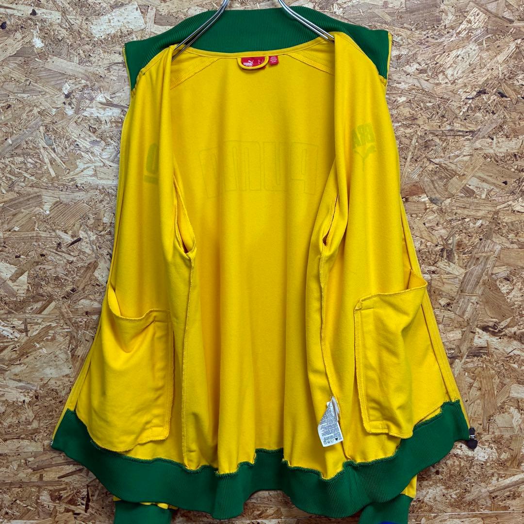 ★PUMA★ブラジル代表★トラックジャケット★10番★サイズXL★黄×緑★