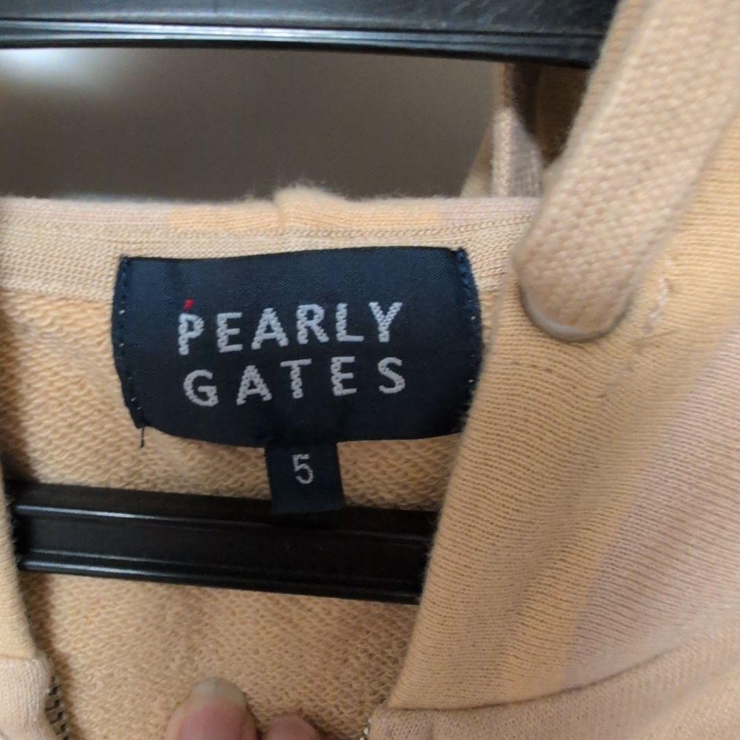 PEARLY GATES ストライプフードジャケット サイズ5