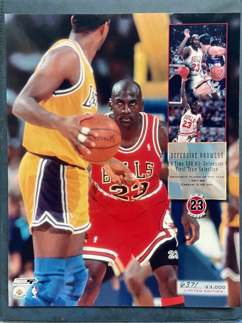 Michael Jordan 引退記念シリアルNo入りフォト6枚　バラ売りも可