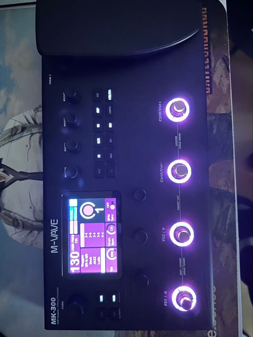 M-VAVE MK-300 ギターマルチエフェクター ベースマルチエフェクター