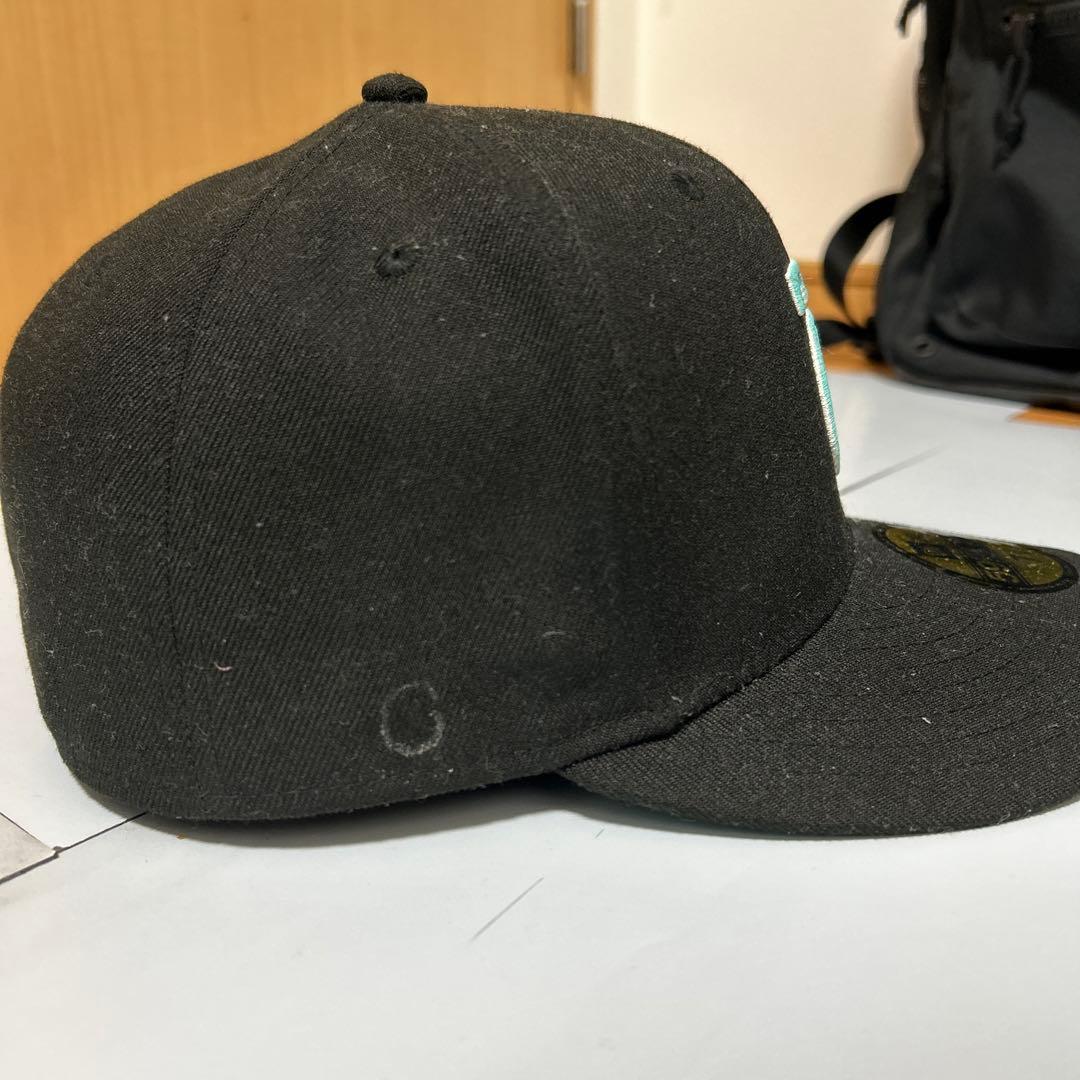 New Era 59FIFTY TG ブラックキャップ 7 3/8
