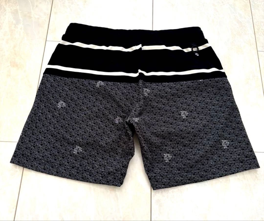 美品　PEARLY GATES ロゴハーフパンツ　4 ネイビー×ホワイト