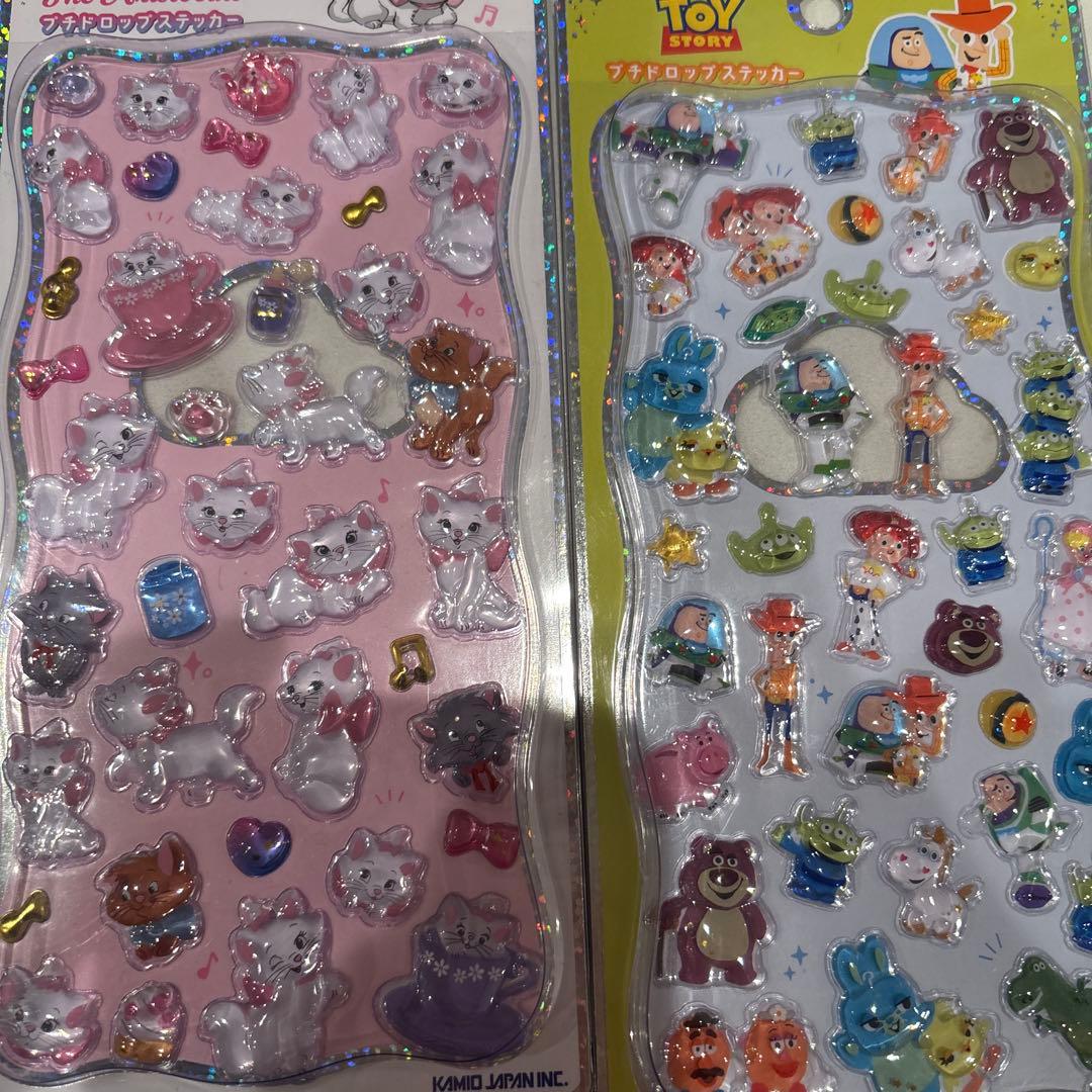 【新品未開封】ディズニー プチドロップステッカー４枚セット