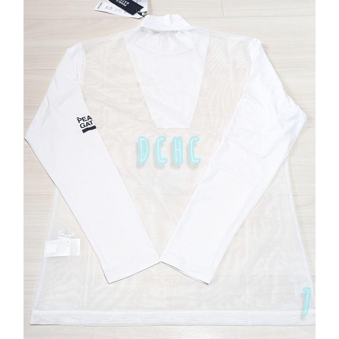 新品 【サイズ７(２ＸＬ)】【ホワイト】パーリーゲイツ　長袖　ハイネックシャツ