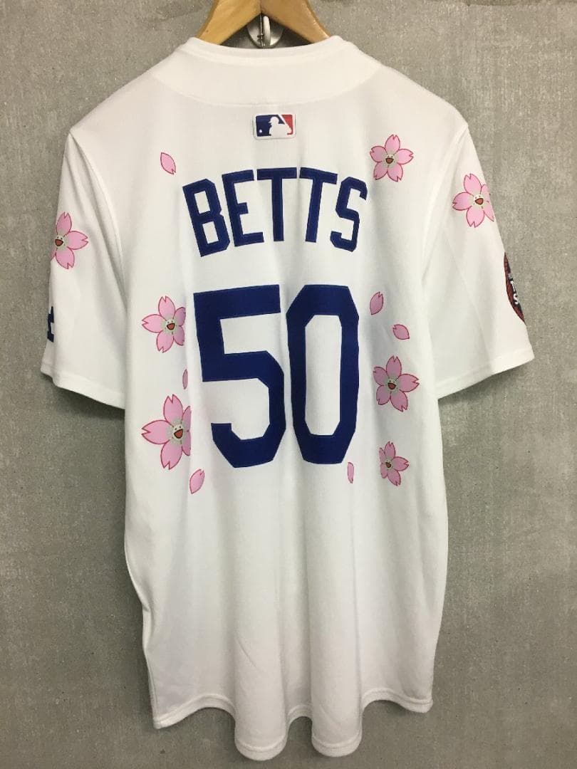 ナイキ ドジャース 村上隆 ベッツ 希少 ゲーム シャツ