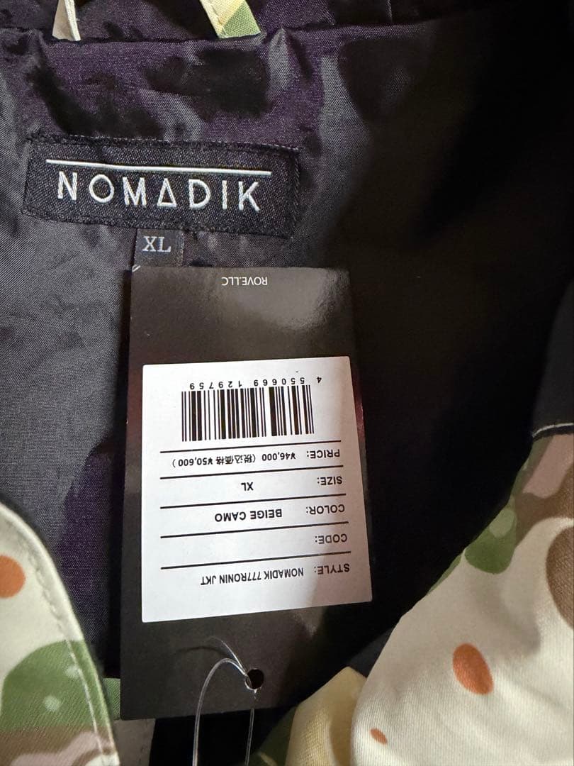 新品未使用品　NOMADIK サイズXL タグ付送料込み