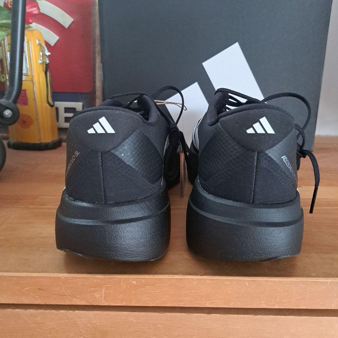 【未使用】アディゼロエボ SL WOVEN M BK/WH27.5cm