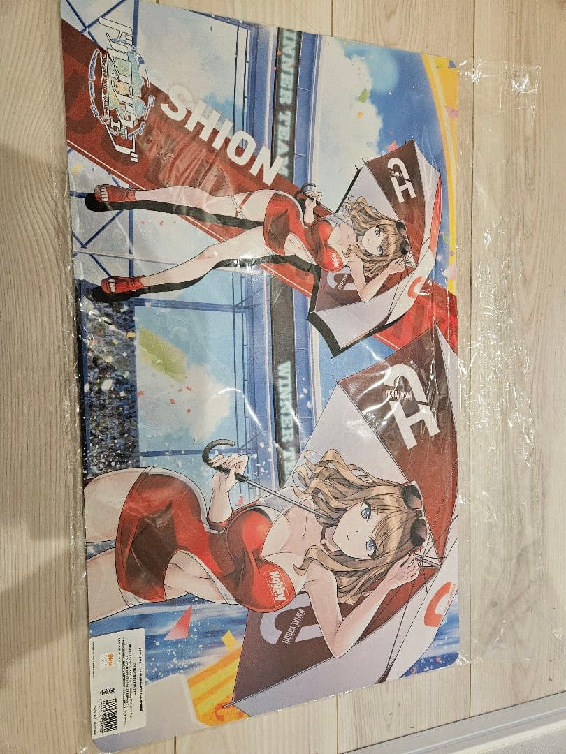 住乃絵紫苑　HJコラボラバーデスクマット　ドルフィンウェーブ
