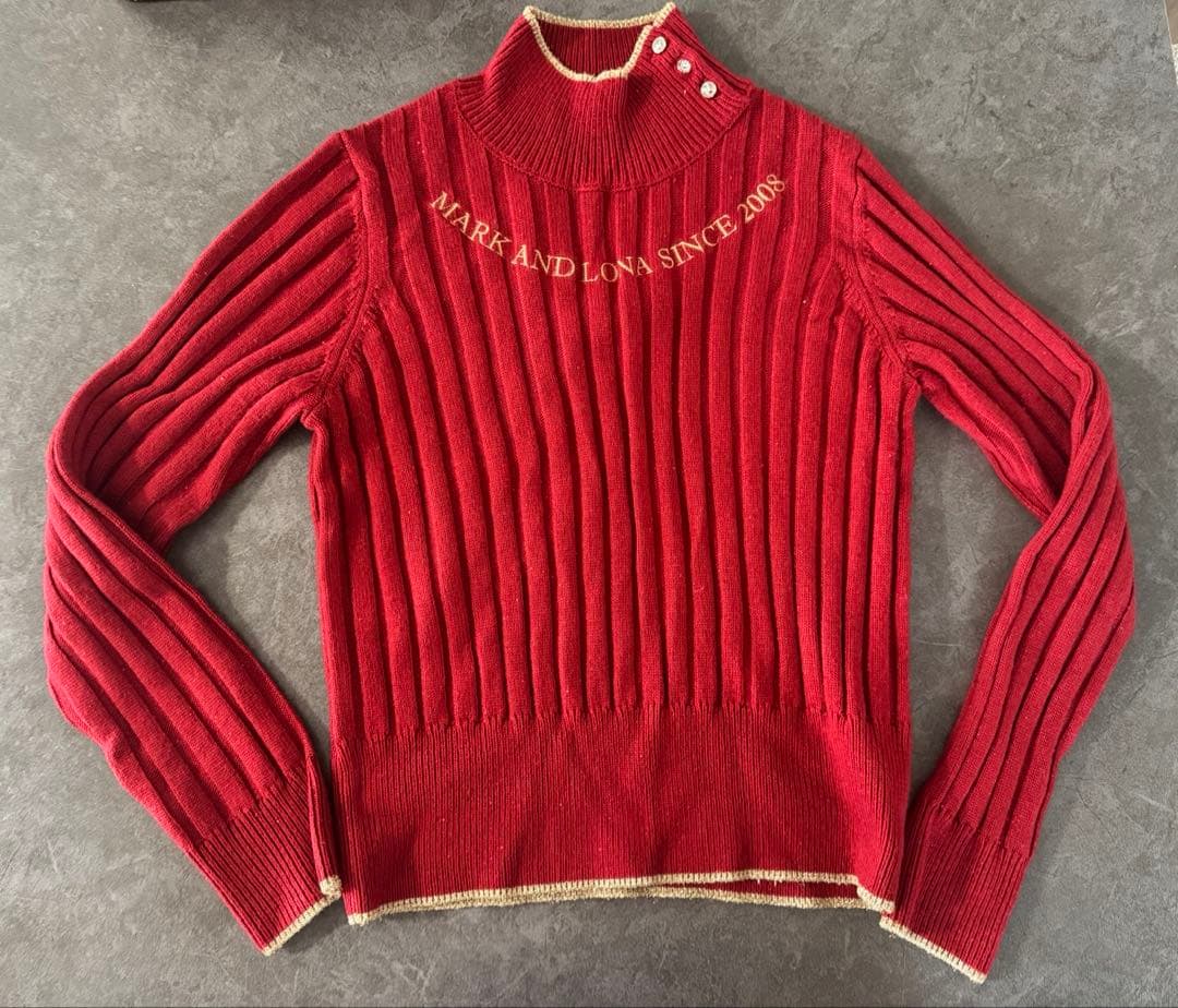 マークアンドロナ　24年製　Cristina Glam Fur Sweater