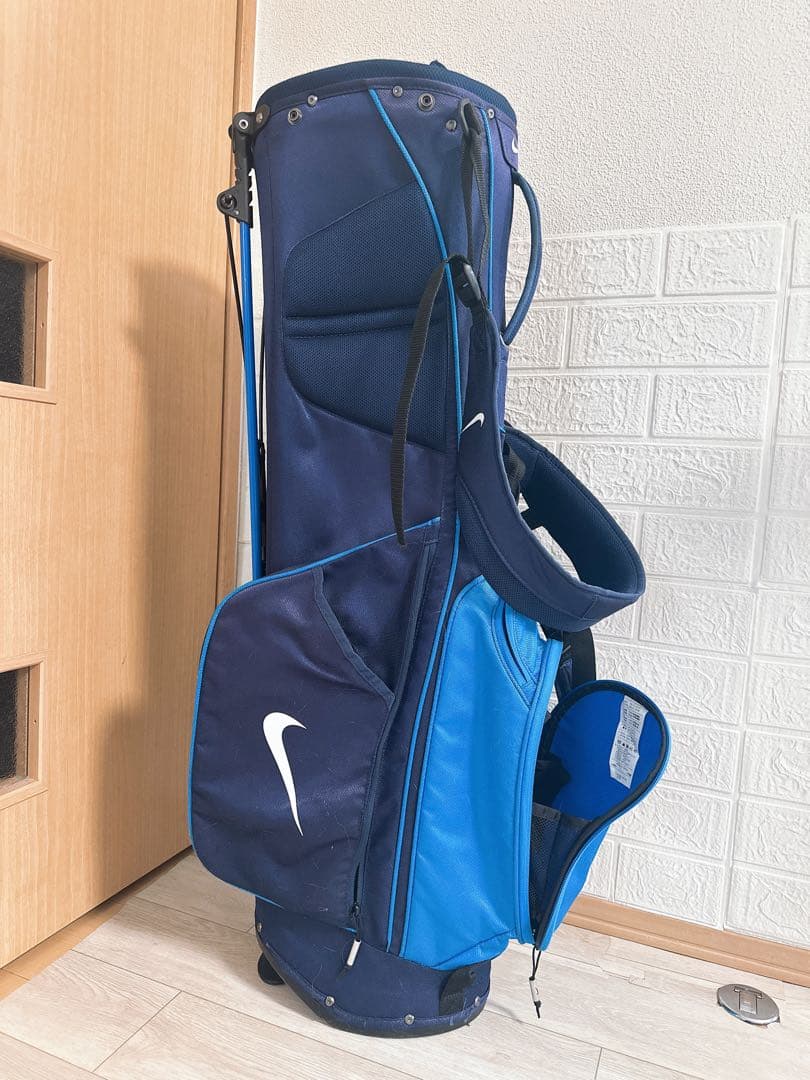 美品　Nike ゴルフキャディバッグ ネイビー/ブルー