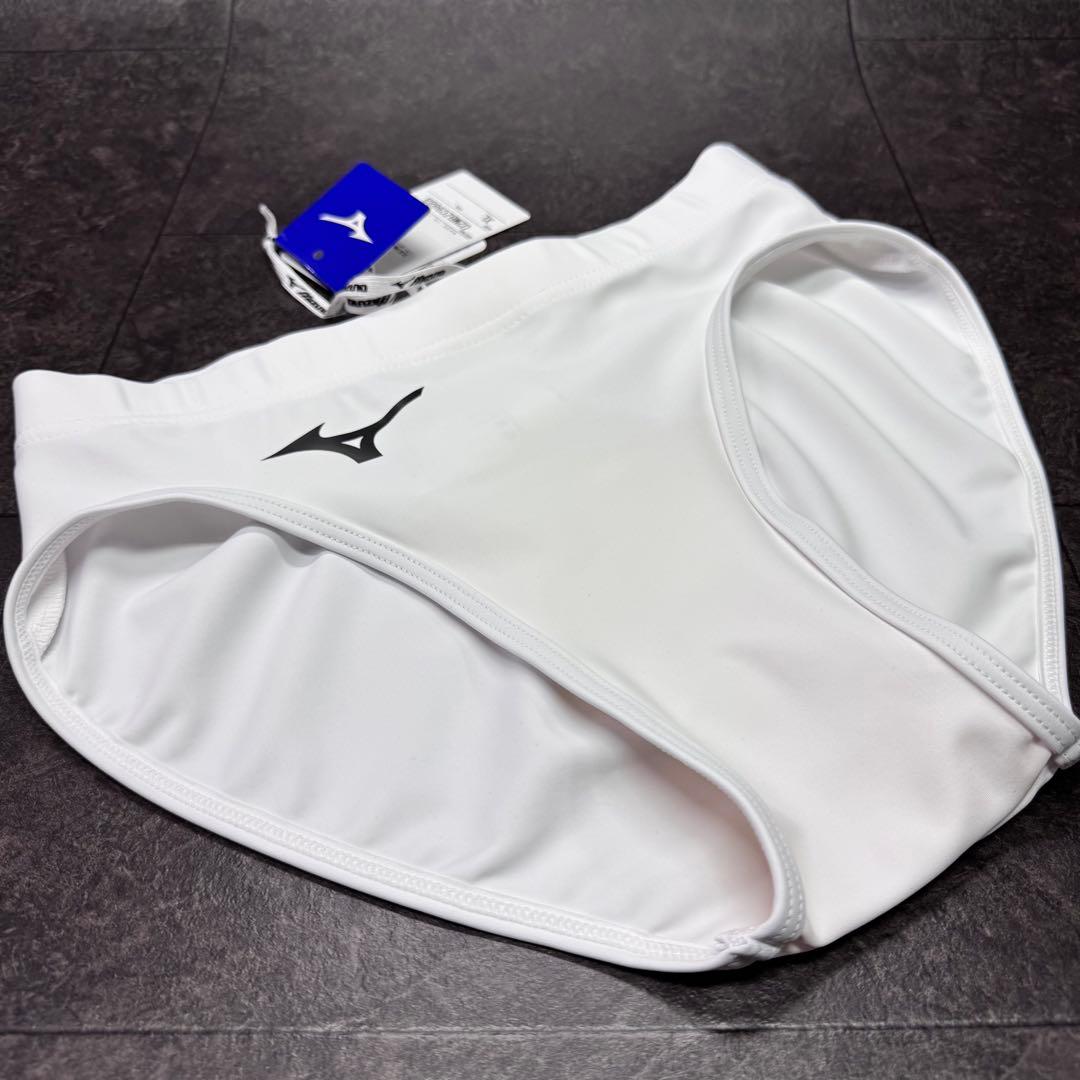 ミズノ　女子陸上レーシングショーツ　XLサイズ　ローライズタイプ　ホワイト単色②
