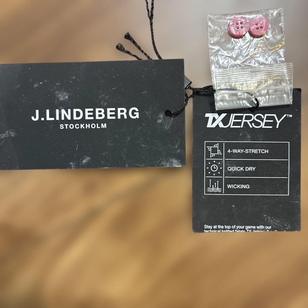 美品！J. Lindeberg ポロシャツ XS 予備ボタン付き