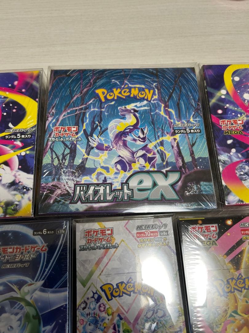 ポケモンカード　シュリンク付きボックス　6個