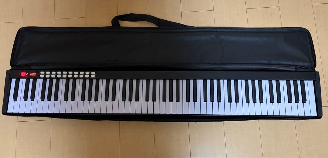 88鍵 USB接続充電　卓上電子ピアノ　キーボード キャリングケース付き