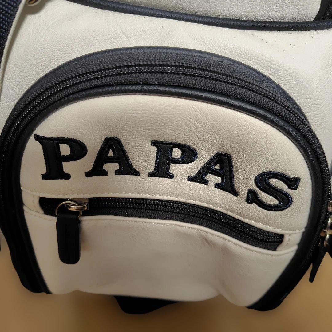 PAPAS PLUS ゴルフバッグ ホワイト
