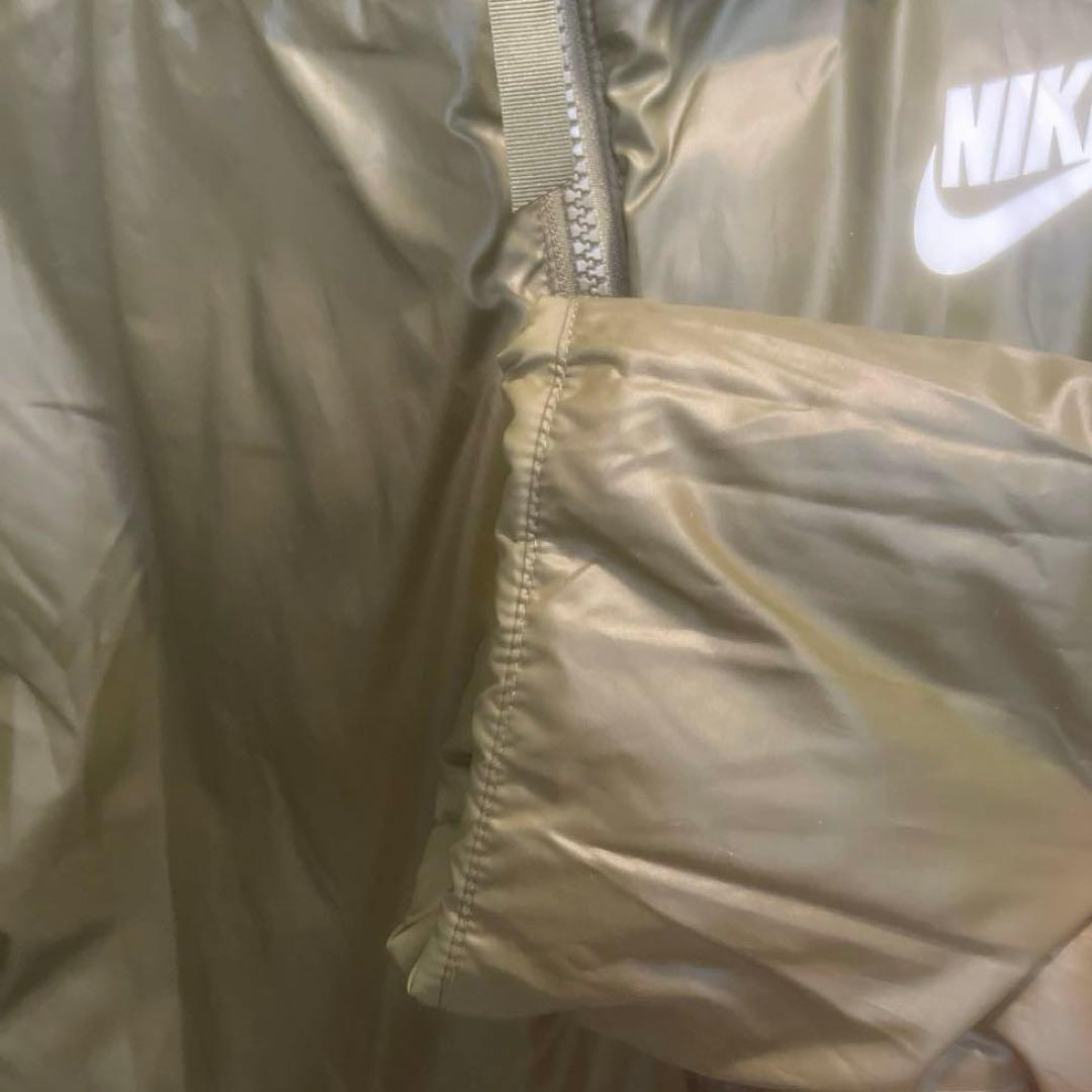 NIKE ナイキ ベンチコート XL カーキ リバーシブル 中綿 ロングコート