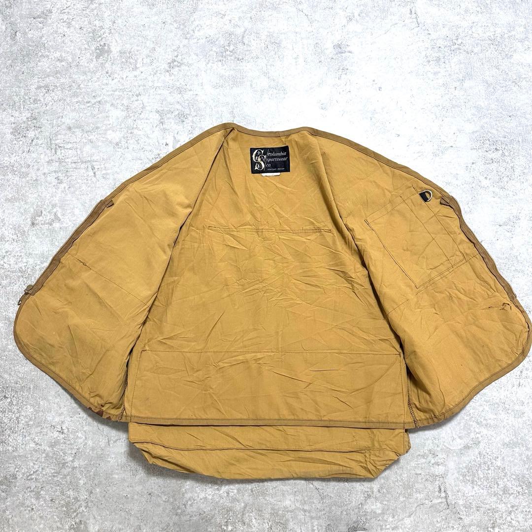 60'S コロンビア Columbia 黒タグ ハンティングベスト