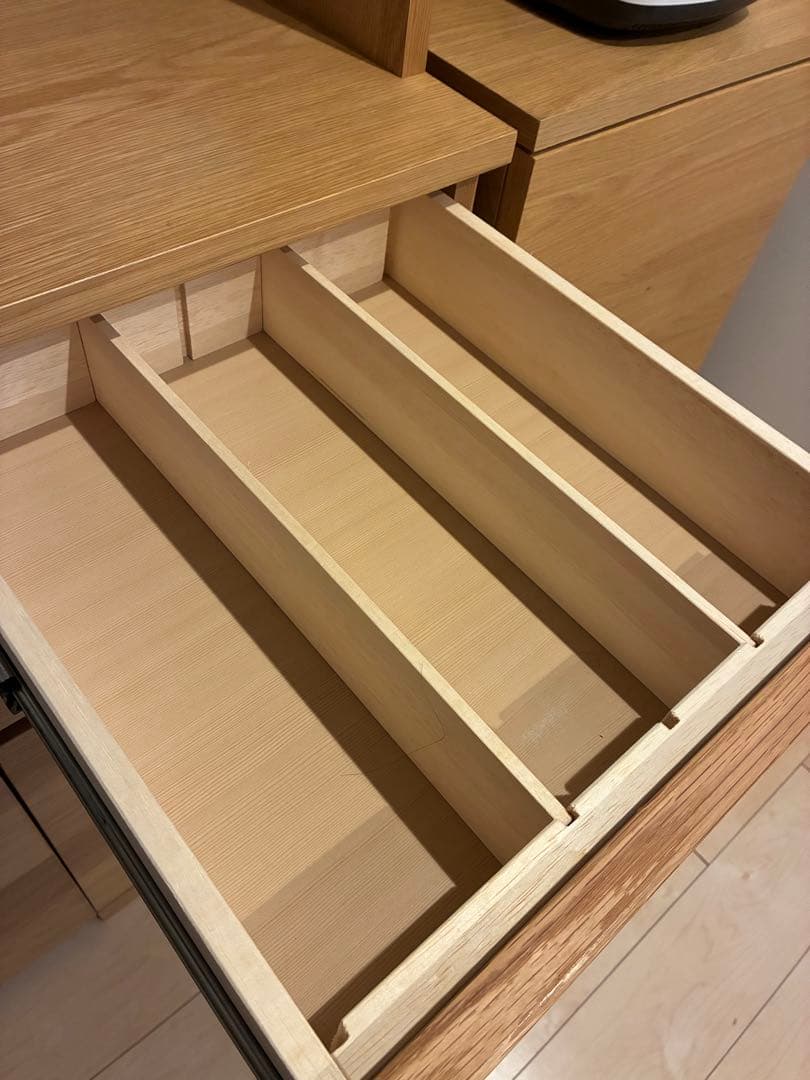 木製カップボード・オーク材 88cm幅