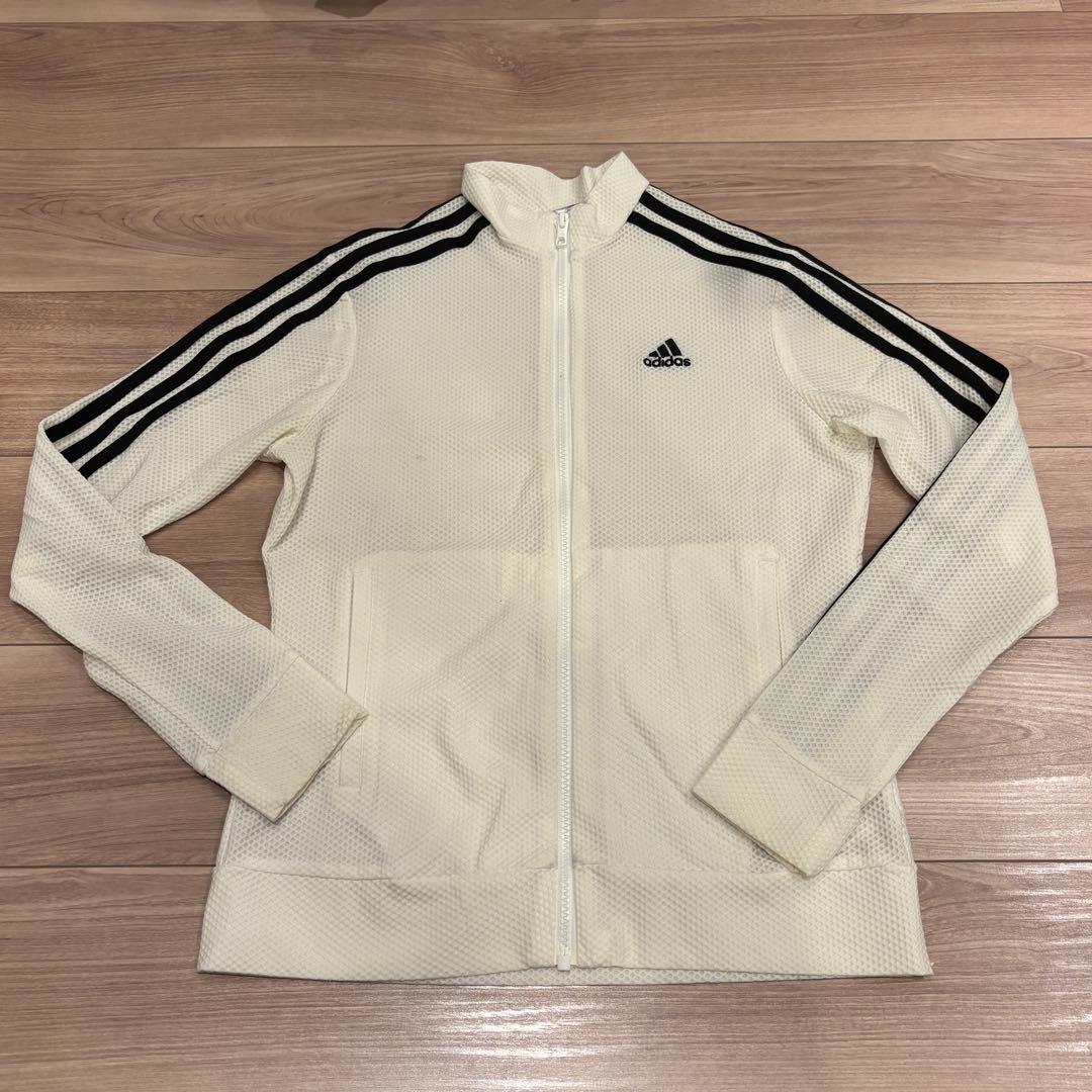 adidas ゴルフ レディース セットアップ メッシュ ジャケット ホワイト