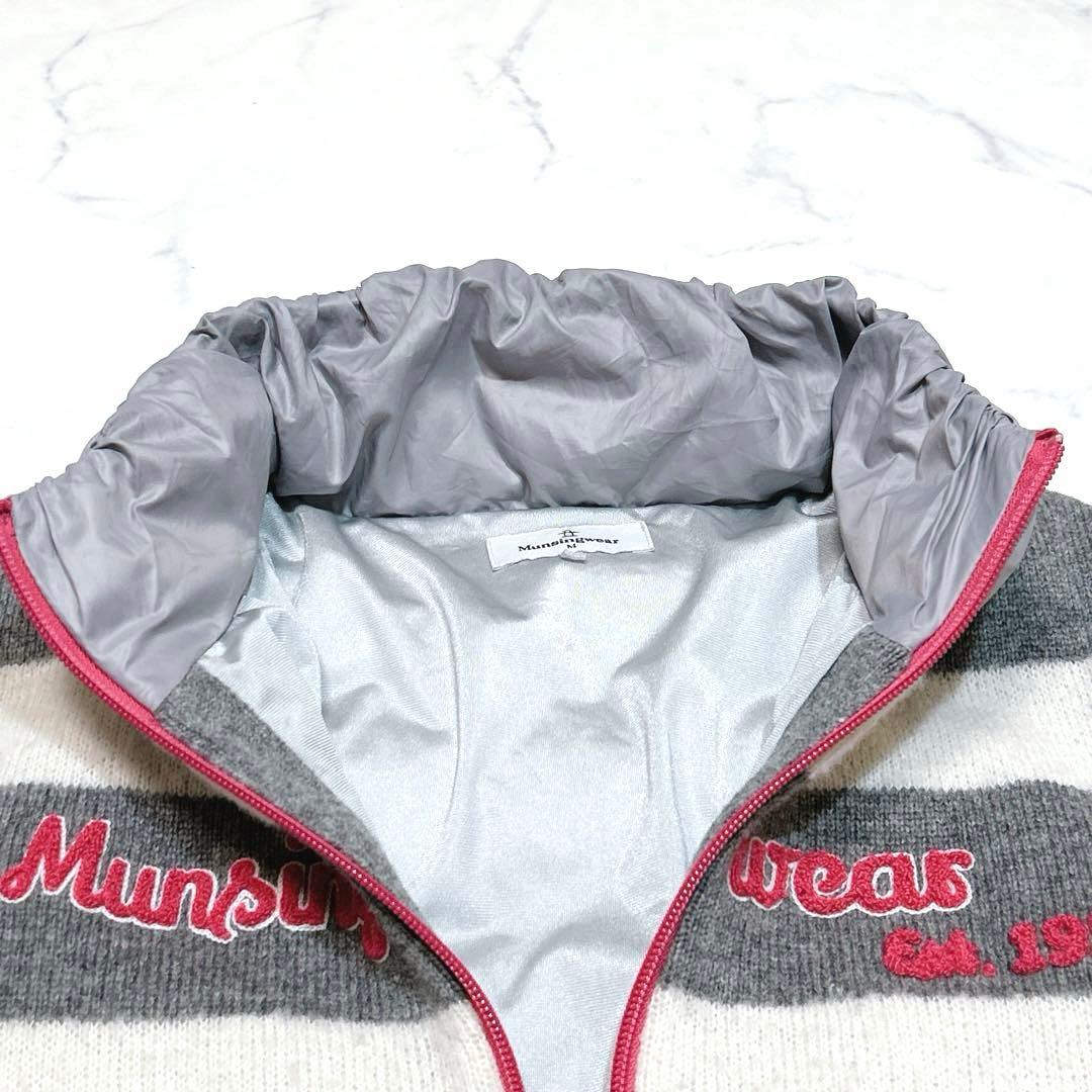 美品✨マンシングウェア レディース 中綿ニット ダウンジャケット ダウン 80％