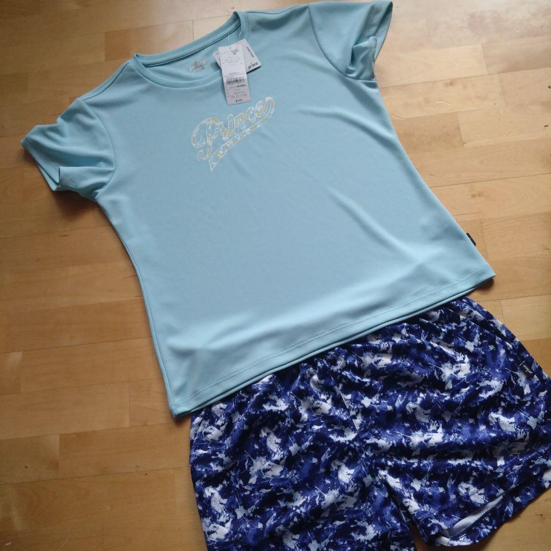 Prince　テニスウエア上下　Tシャツ＋ショートパンツ２点セット