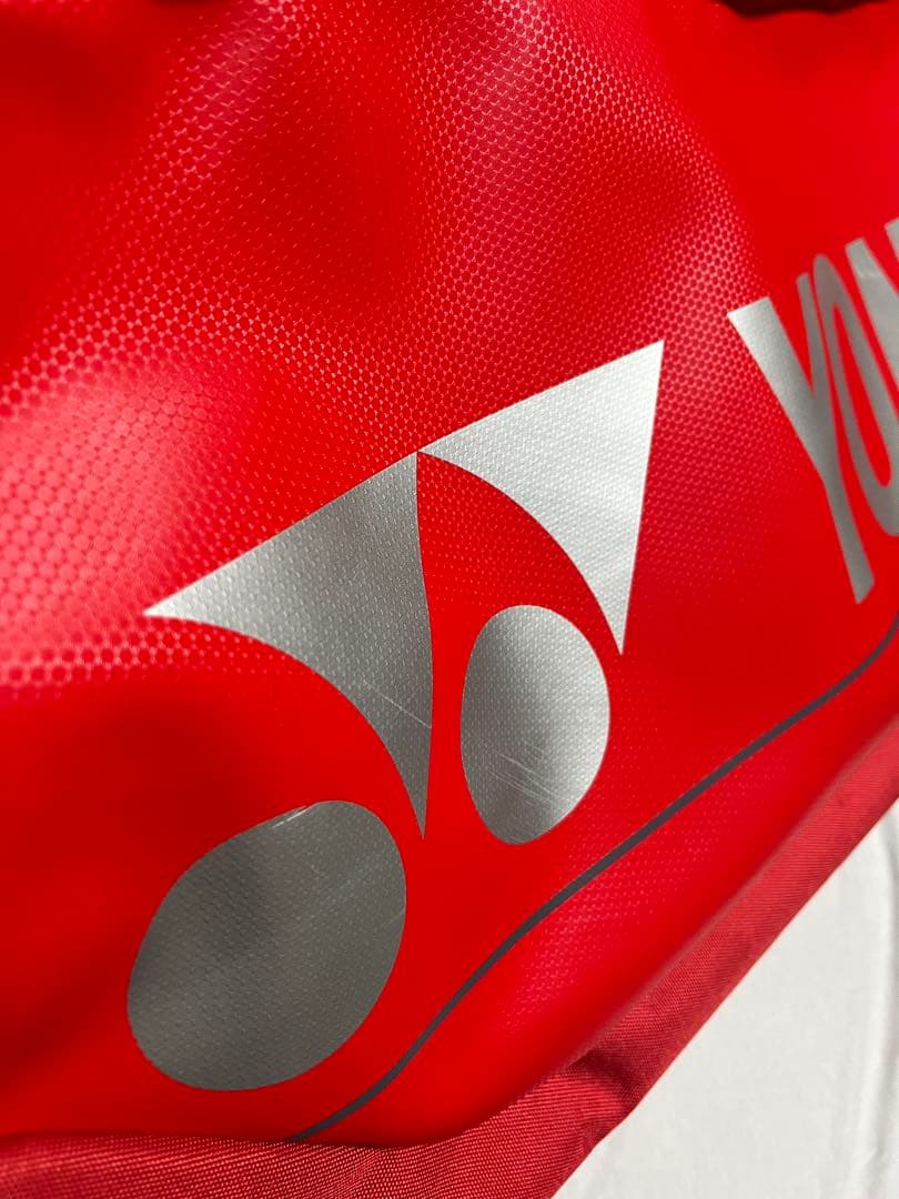 「YONEX ラケットバッグ TOUR EDITION 赤 6本収納 美品」
