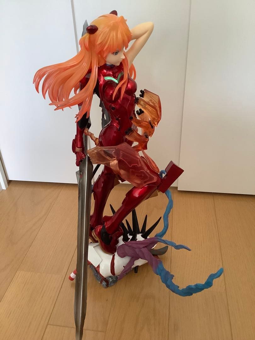 中古 完成品 絶対領域 惣流・アスカ・ラングレー 1/4 フィギュア