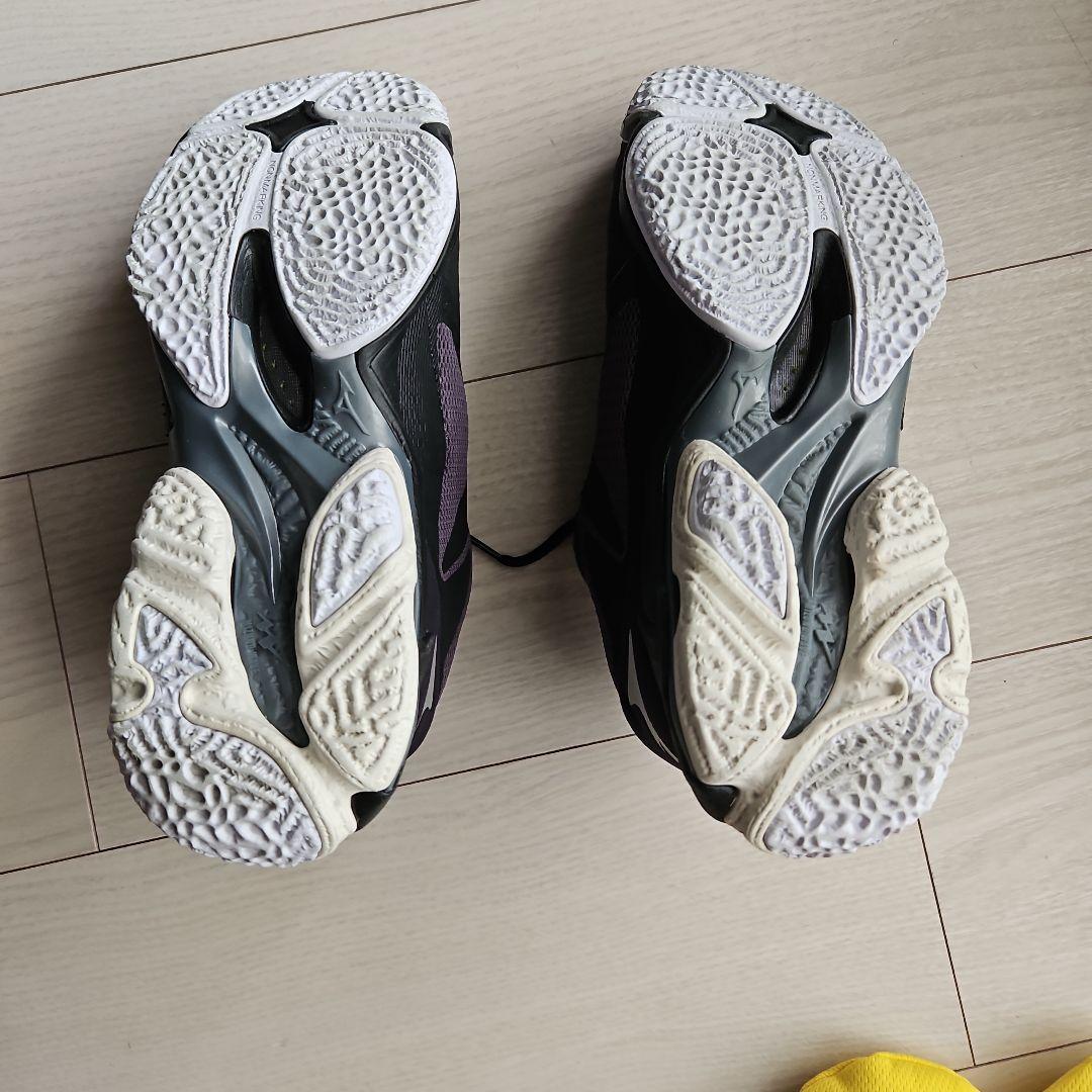 Mizuno バレーボールシューズ ブラック/グレー/ターコイズ　25センチ