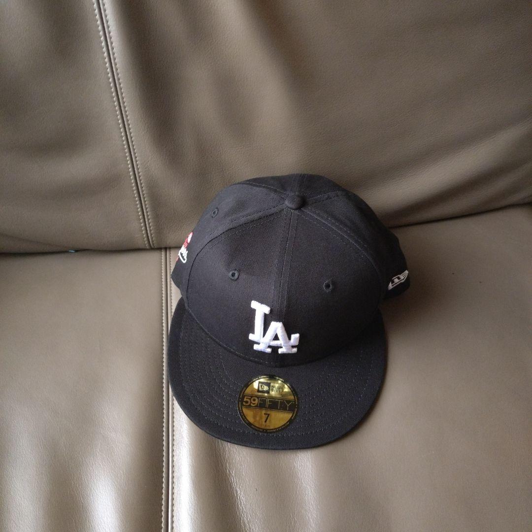 ニューエラ NEW ERA 海外モデル 59fifty 黒 LAドジャース 新品