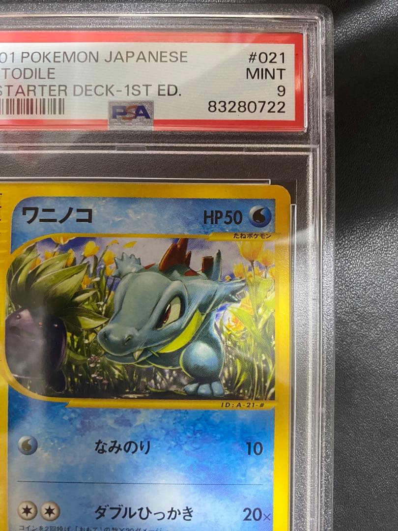 ワニノコ ポケモンカードe PSA9 スターターパック