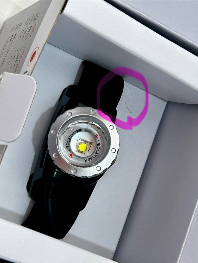 LEDLENSER H8R ヘッドランプ 交換用バンド付き