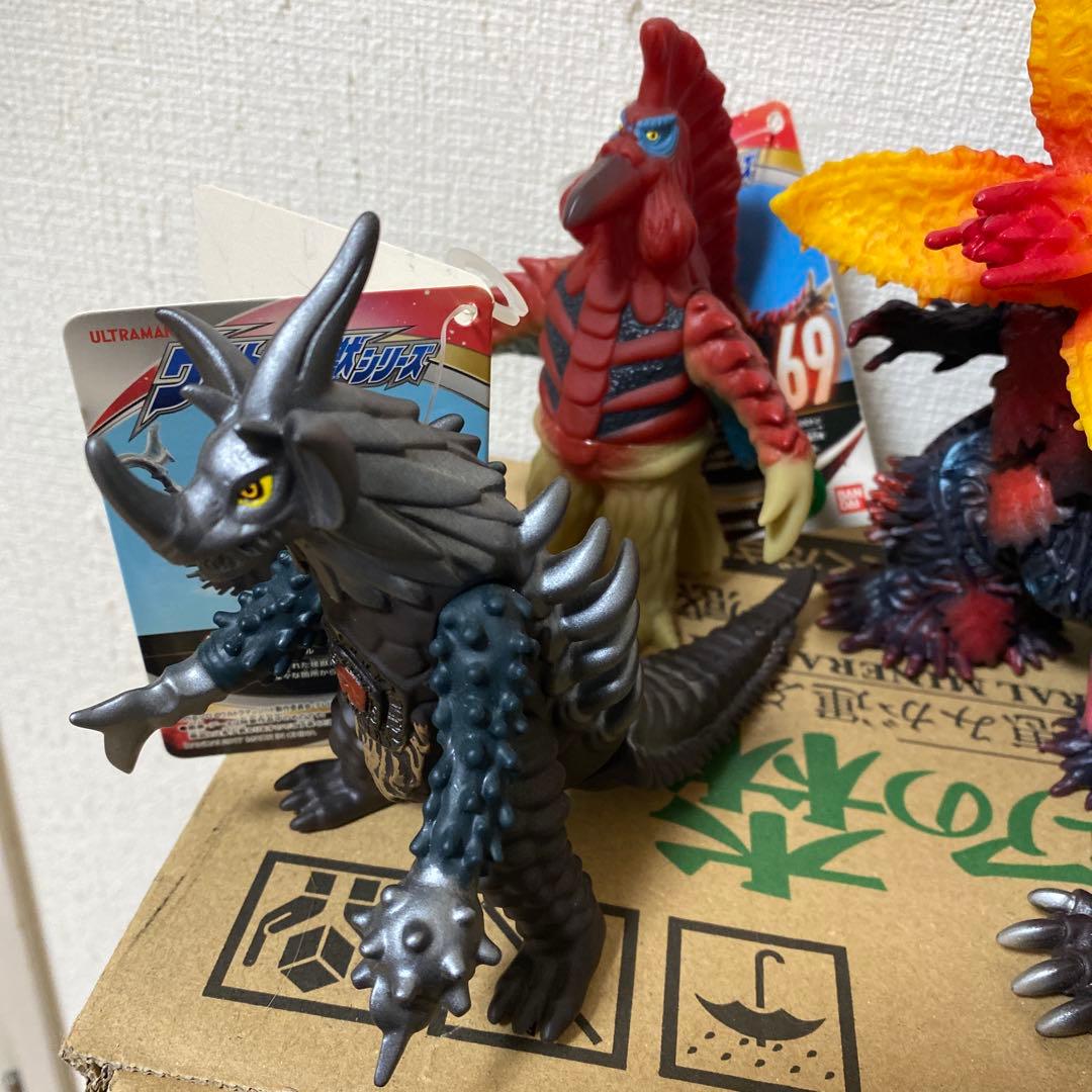 ラフレイア　グランゴン　タイラント　バードン　タグ付　ソフビ ウルトラマン