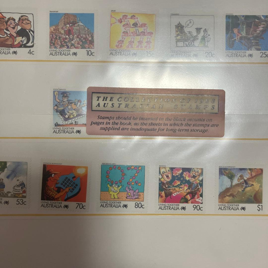 オーストラリア　スタンプとコレクションブック