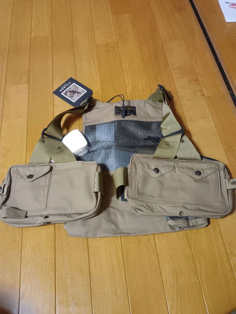 ウェア Filson Mesh Fishing Strap Vest Tan Reg