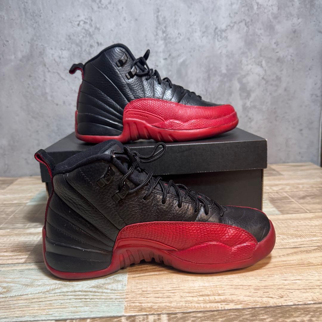 NIKE AIR JORDAN 12 レトロ 6Y ブラック×レッド