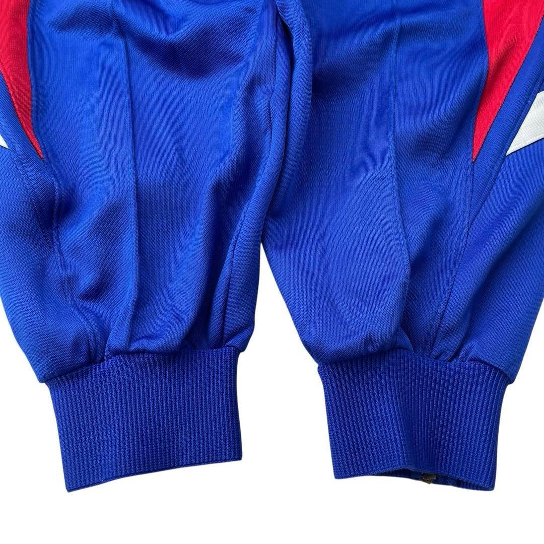00s adidas トラックパンツ Y2K デサントJASPO O ブルー