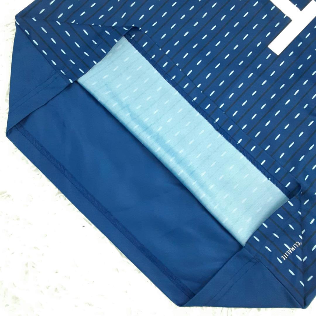 美品◎adidas アディダス サッカー ユニフォーム ブルー 青 本田圭佑