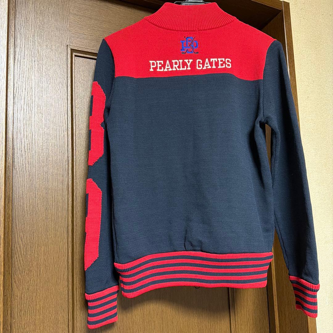 PEARLY GATES ジップアップジャケット サイズ1 ネイビー/レッド