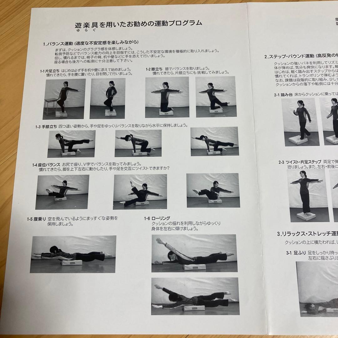 680680 遊楽具を用いた運動プログラム　マット　クッション