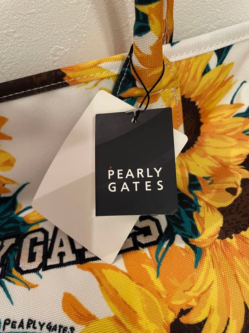 【新品未使用タグ付】PEARLY GATES 人気のひまわり柄ロッカーバッグ