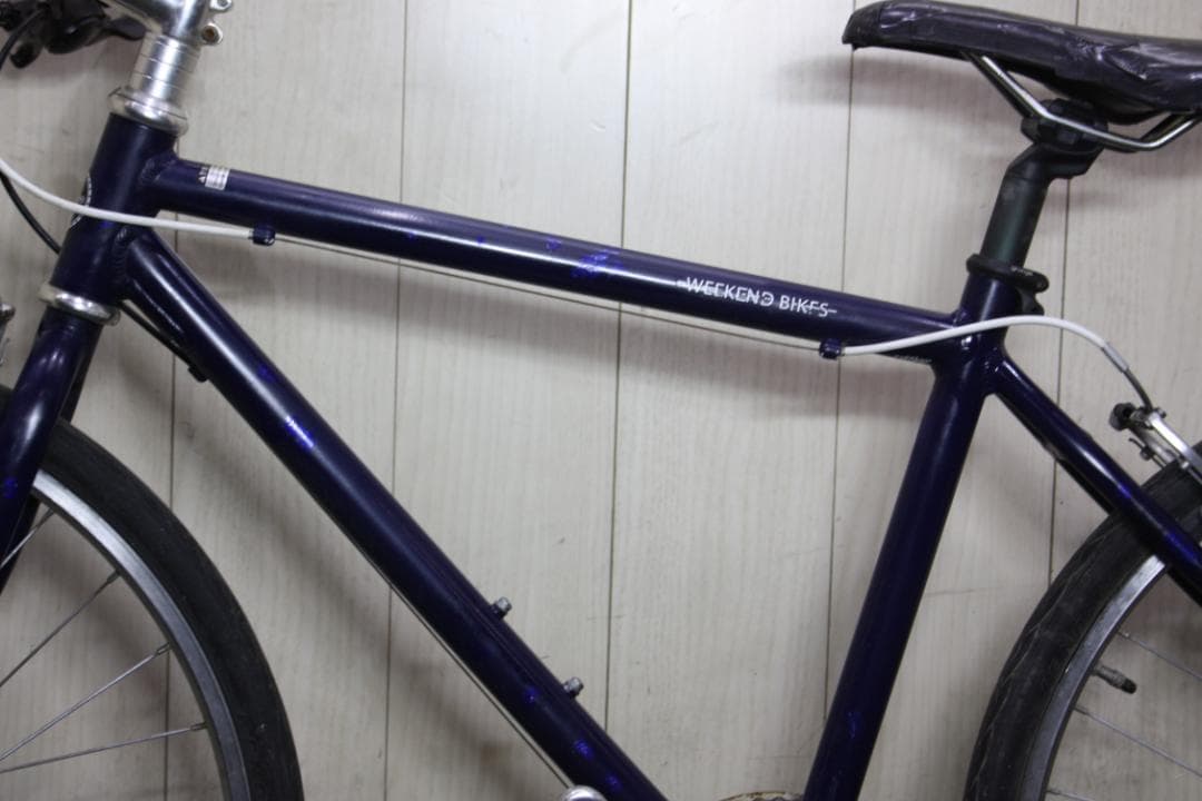 あさひ製WEEKEND アルミ 26型 シマノ7速 440mm BLUEクロス