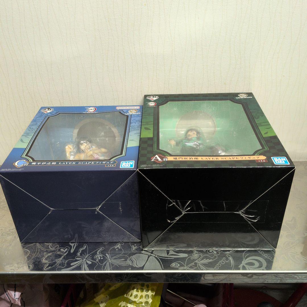 鬼滅の刃 竈門炭治郎 嘴平伊之助 LAYER SCAPE フィギュア 2種セット
