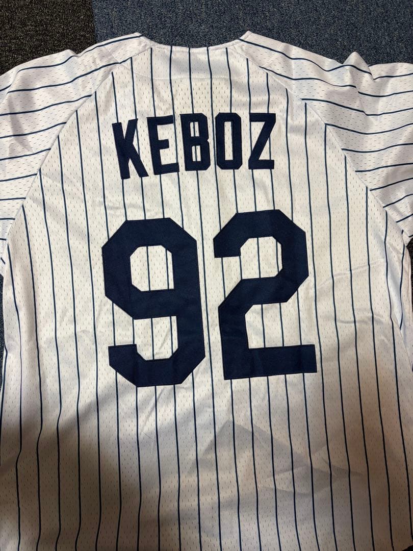MAJESTIC×KEBOZ MESH BASEBALL SHIRT