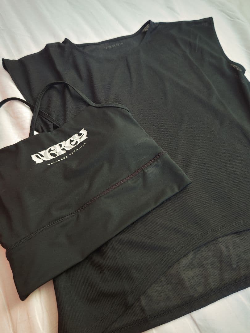 【NERGY】ナージー　シアーレイヤードTシャツ・ブラトップ