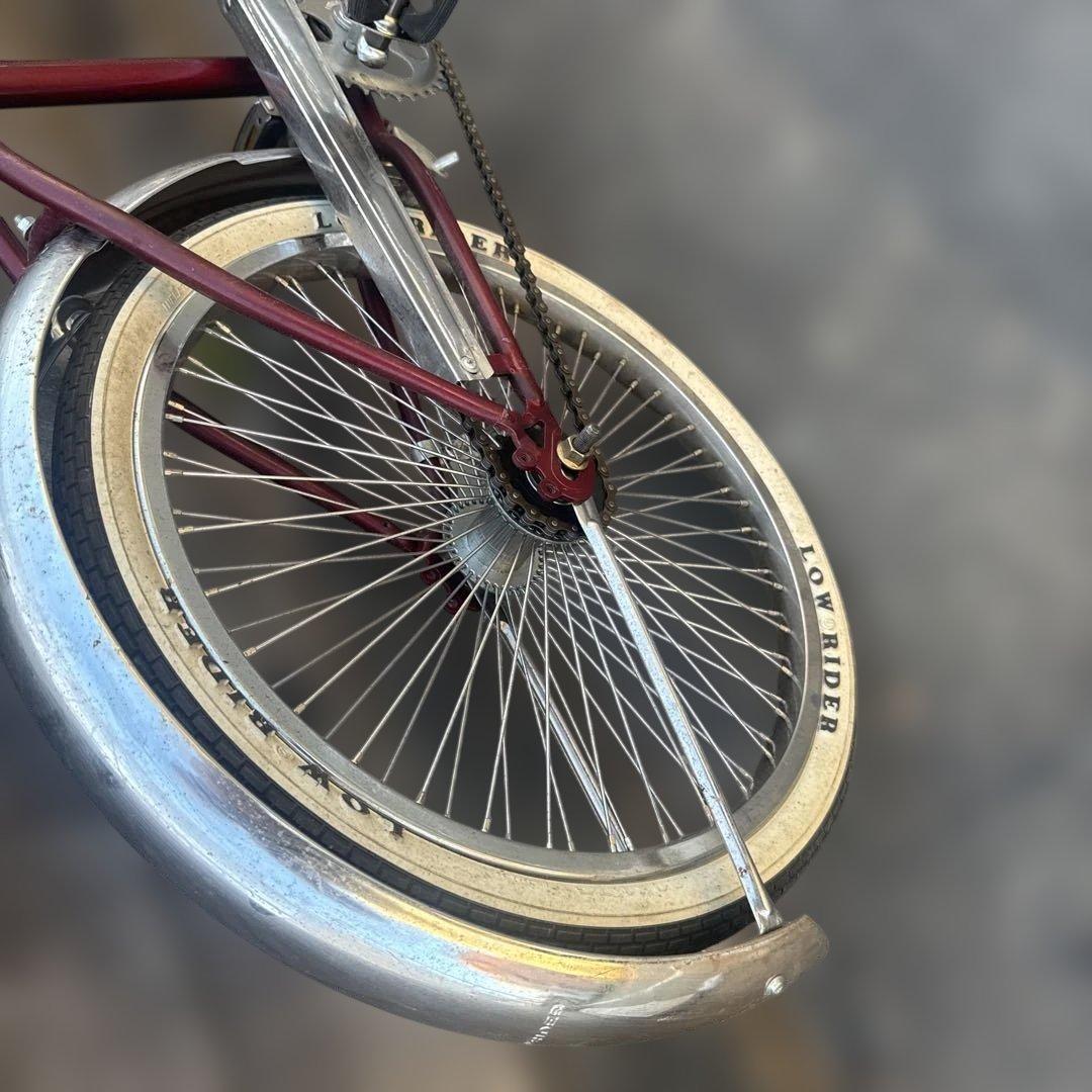 peiビーチクルーザー 自転車 レッド　ローチャリ　引き取り限定