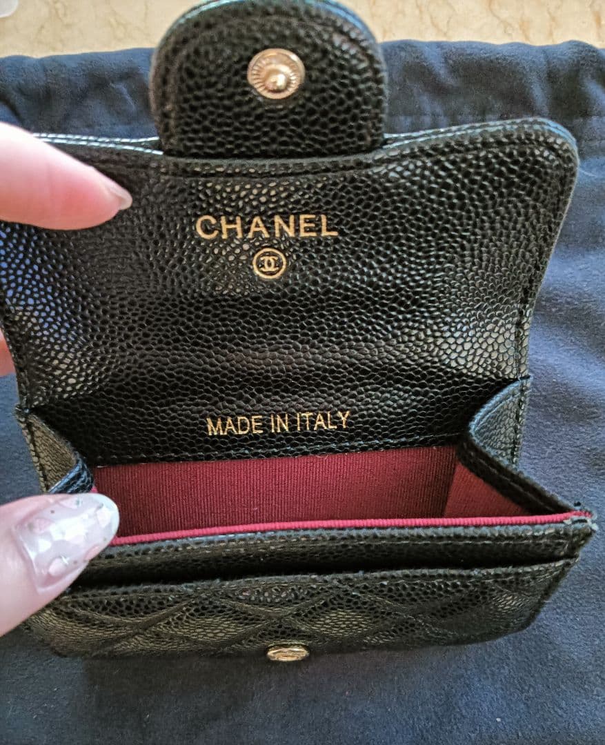 CHANEL ブラックレザー ケース　ノベルティ