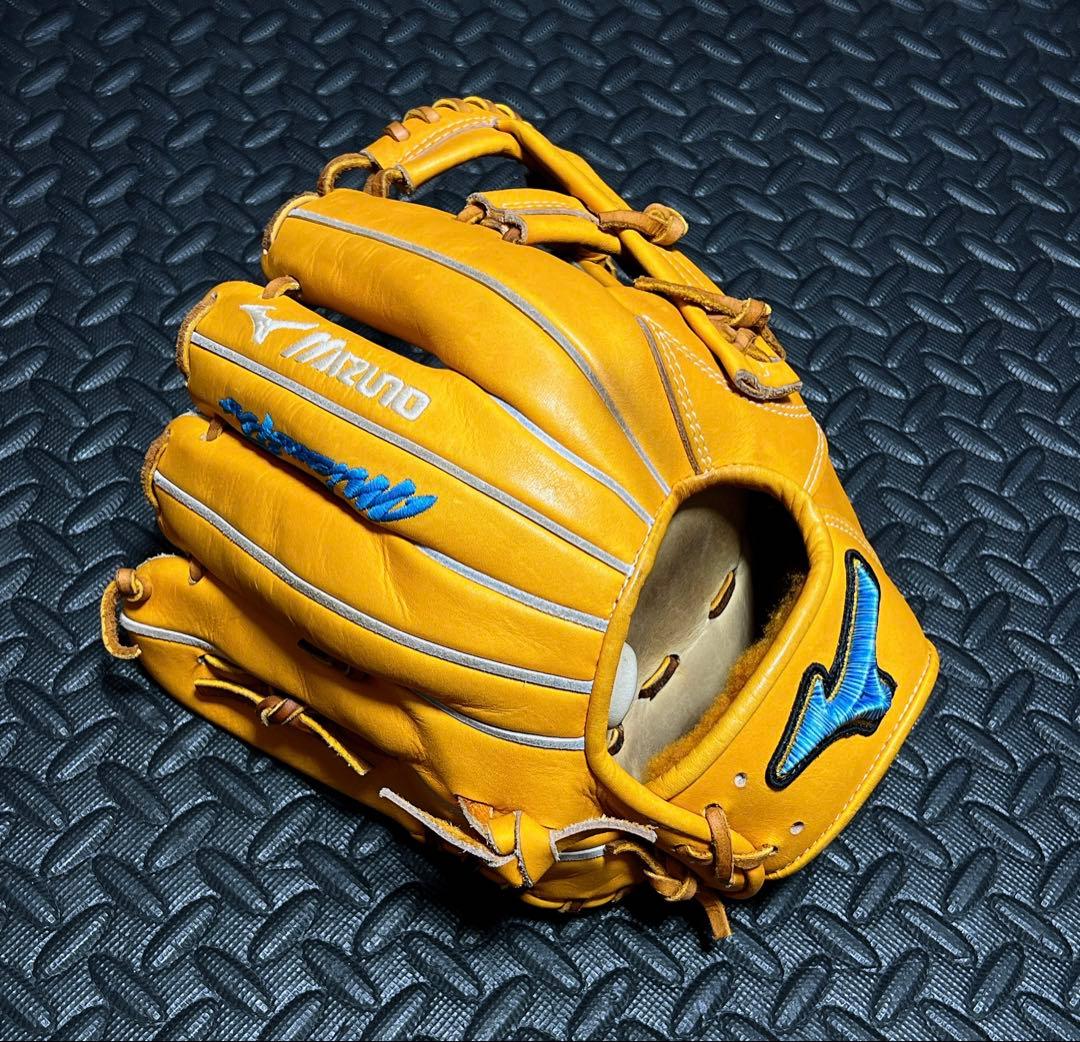 日本製 ミズノプロ ダイバーシティブルー オーダー 軟式 内野手用 グローブ